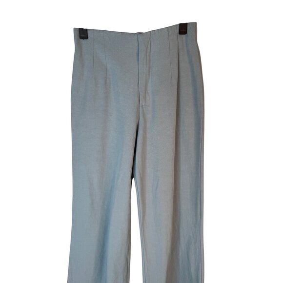 2/$30 ZARA XS Light Blue Wide-Leg Pants Lightweight & Comfortable - Picture 13 of 14